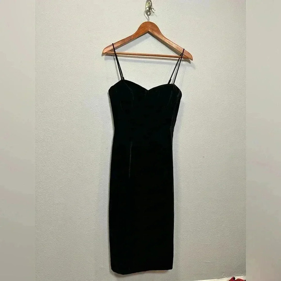 Theory corset velvet dress in black new size 2 - Picture 3 of 10